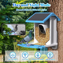Smart Bird Feeder With Camera, Solar-Powered, Motion Detection WiFi 4MP Live Camera, AI Identify Bird Species