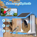 Smart Bird Feeder With Camera, Solar-Powered, Motion Detection WiFi 4MP Live Camera, AI Identify Bird Species