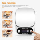 Digital Kitchen Food Diet Multifunction Weight Balance 22lbs 1g Stainless Steel  Scale