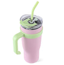 Ochapa 40 Oz Tumbler With Handle Straw Lid Insulated Vacuum Stainless Steel Travel Tapered Mug