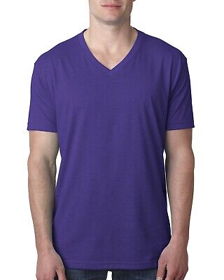 Next Level Apparel Men's 4.3 oz. CVC V-Neck Short Sleeves T-Shirt 6240