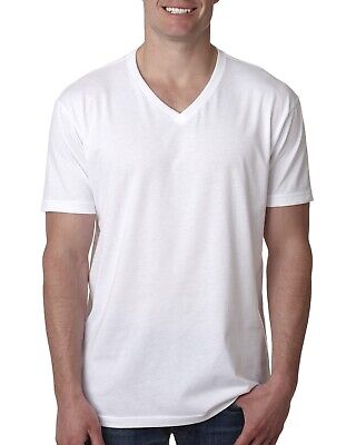 Next Level Apparel Men's 4.3 oz. CVC V-Neck Short Sleeves T-Shirt 6240