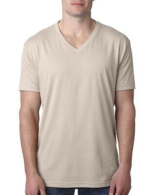 Next Level Apparel Men's 4.3 oz. CVC V-Neck Short Sleeves T-Shirt 6240