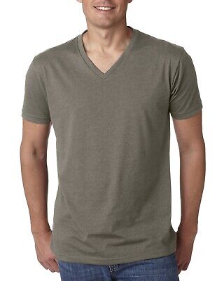 Next Level Apparel Men's 4.3 oz. CVC V-Neck Short Sleeves T-Shirt 6240