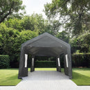 10x20ft Gazebo Party Tent Heavy Duty Canopy Carport Outdoor Portable Garage Grey