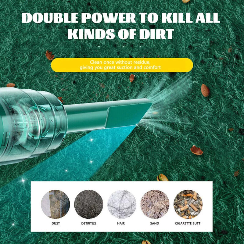 Mini Cordless Portable Rechargeable Hand-Held Vacuum Cleaner Car Auto Home Wireless Handheld