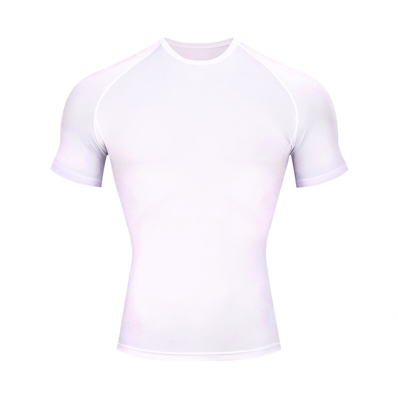 Sports tights Sports running quick drying T-shirt men breathable elastic short sleeve fitness wear men