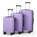 V-Striped 3-in-1, PP Trolley Case, 20in 24in 28in, Fashionable Colour - Taro Purple