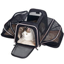 Maskeyon Airline Approved 4 with Removable Sides Expandable pet Collapsible Carrier