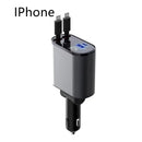 Metal Car Charger 100W Super Fast Charging Cigarette Lighter USB And TYPE-C Adapter