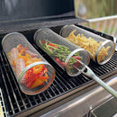 Portable Rolling Grilling BBQ Metal Basket