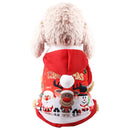 Four legs Christmas Snowman Elk catch Velvet Hoodie Dog Cat pet clothes