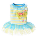 Dog Clothes Mesh Dress Princess Dress Cute Cat Teddy Small Dog Pet Clothing Flannel Autumn and Winter Clothing Pet Accessories