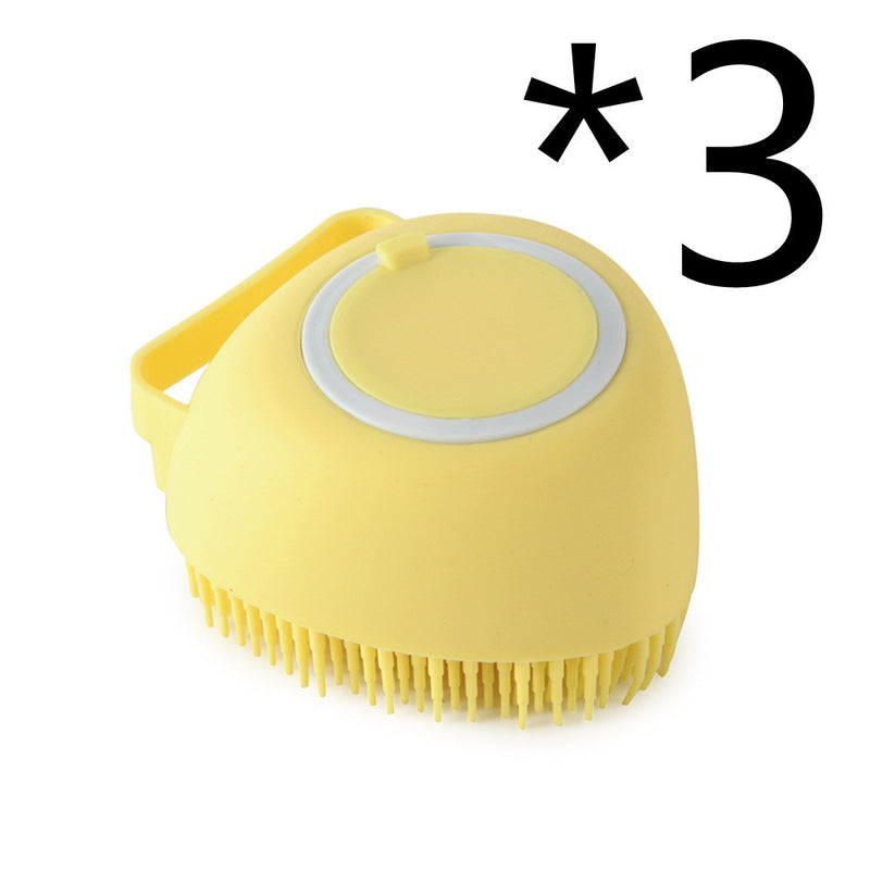 Silicone Dog Cat Bath Massage Gloves Brush