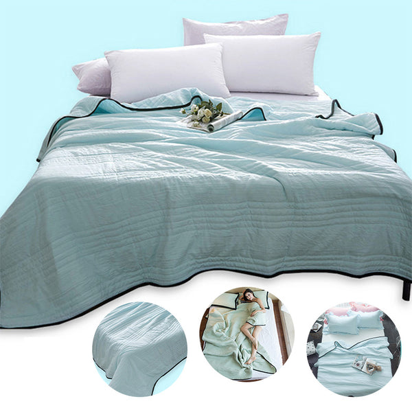 Cooling Blankets Pure Color Summer Quilt Plain Summer Cool Compressible Air-conditioning Quilt Blanket