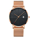 Simple calendar male creative waterproof quartz watch