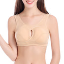 Plus Size Women Bra Ladies Cotton Quake-Proof Underwear Sleep Tops No Buckles No Wire Lingerie With Removable Padded