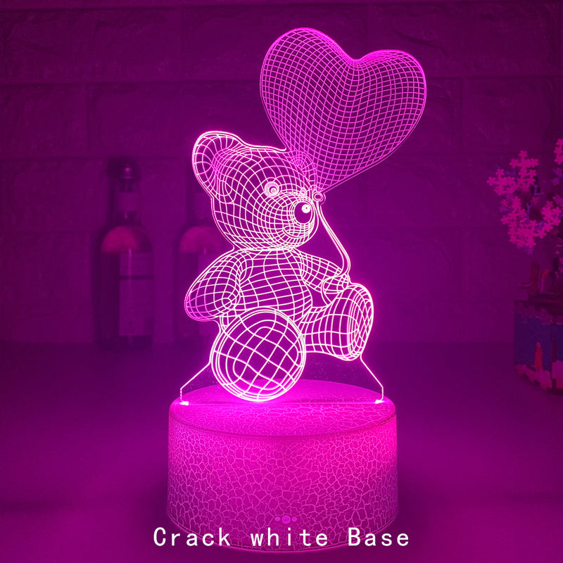3D Lamp Acrylic USB LED Night Lights Neon Sign Lamp Decorations