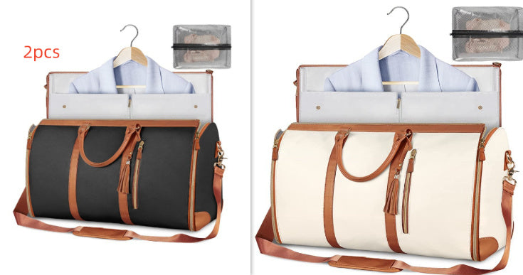 Large Capacity Travel Duffle Bag Women's Handbag Folding Suit Waterproof Bag