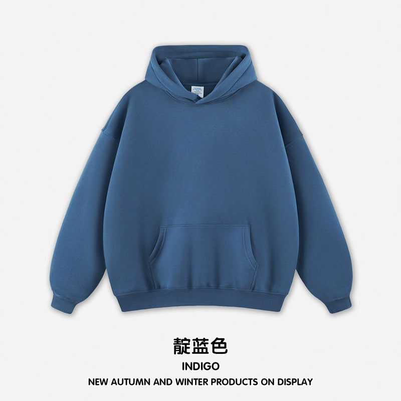 RS men's | autumn and winter hoodie plus fleece hoodie men's American fashion hoodie men's and women's Bajia hoodie
