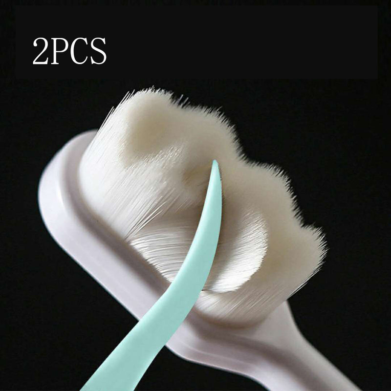 Ultra-fine Toothbrush Super Soft Bristle Deep Cleaning Brush Portable