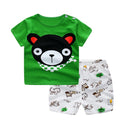 Cartoon Clothing Baby Boy Girl Summer Clothes T-shirt Baby Casual Sets