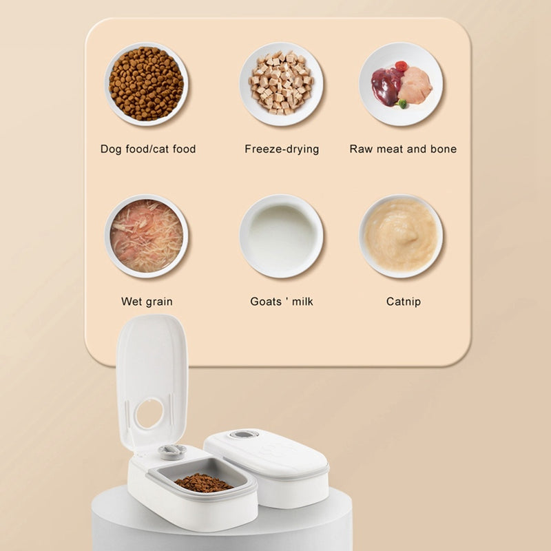 Automatic Pet Feeder Smart Cat Dog Food Dispenser For Cats Dogs Stainless Steel Timer Bowl