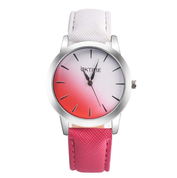 Fashion Casual Retro Rainbow Design Women Analog Quartz Wrist watches