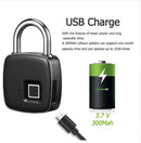 Fingerprint smart padlock anti-theft door lock outdoor door padlock luggage lock