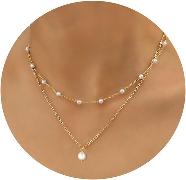 Fashion decoration Round square zircon pendant necklace Daisy flower bracelet round bead chain