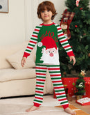 Cross-border letter striped Christmas parent-child  clothes pajamas