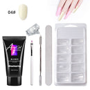 Painless Extension Nail Art Without Paper Holder Quick Model Painless Crystal Gel Set