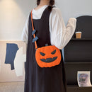 Funny pumpkin bag, women's bag, single-shoulder crossbody bag