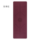 Yoga mat PU rubber luxury mat, women, anti-slip professional fitness mat