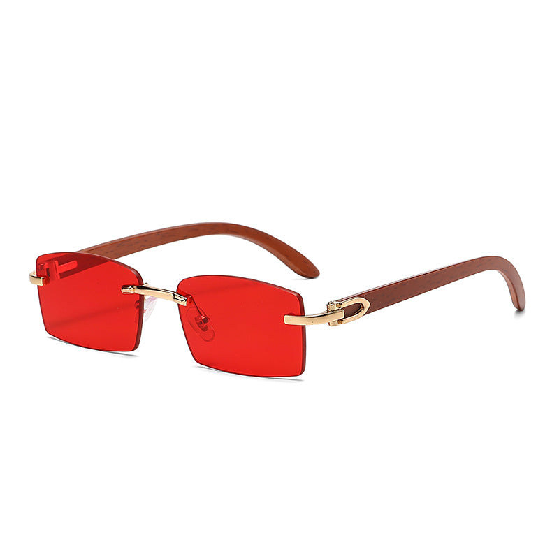 Jett frameless metal hinged wood grain mirror legs outdoor sun protection sunglasses