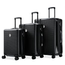3 Piece Set Hard Shell Suitcases With Wheels, Light Expandable With TSA Lock, Carry-On, 20 Inches, 24 Inches, 28 Inches