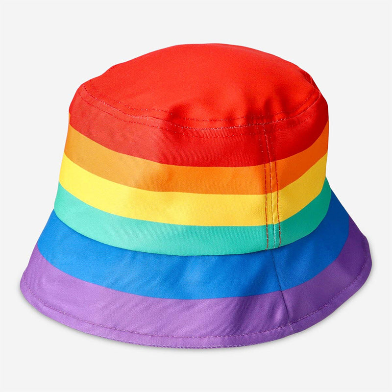 Pride Proud Moon Rainbow Sunshade Fisherman LGBT hat