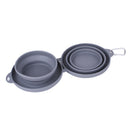 Rubber Foldable Double Pet Feeding Pets Supplies Dog Cat Bowls