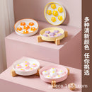 Ceramic hand-painted cat slow food bowl