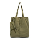 Ladies' shopping solid-color casual backpack, large-capacity nylon fabric single-shoulder bag