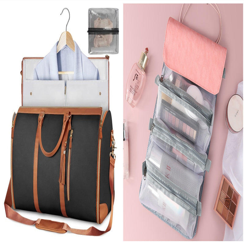 Large Capacity Travel Duffle Bag Women's Handbag Folding Suit Waterproof Bag