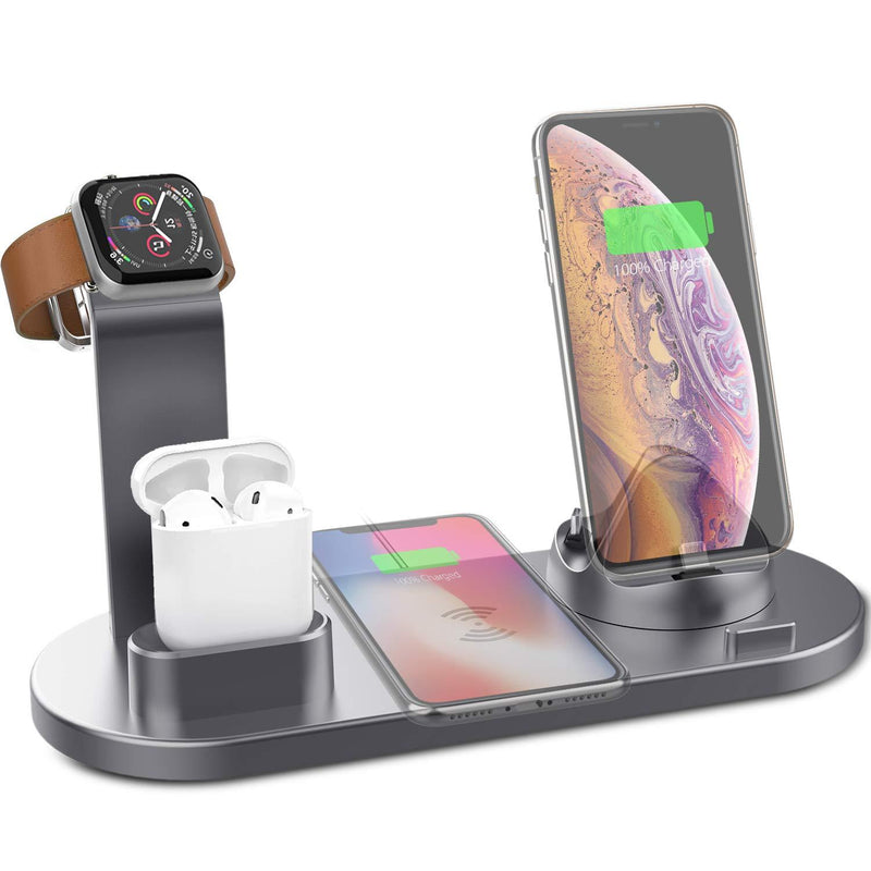 Wireless Charger 4 In 1 Charging Station For Apple Watch Series 8 7 I-Phone 15 14 13 12 Pro Airpods Pro 3 2 Charging Dock