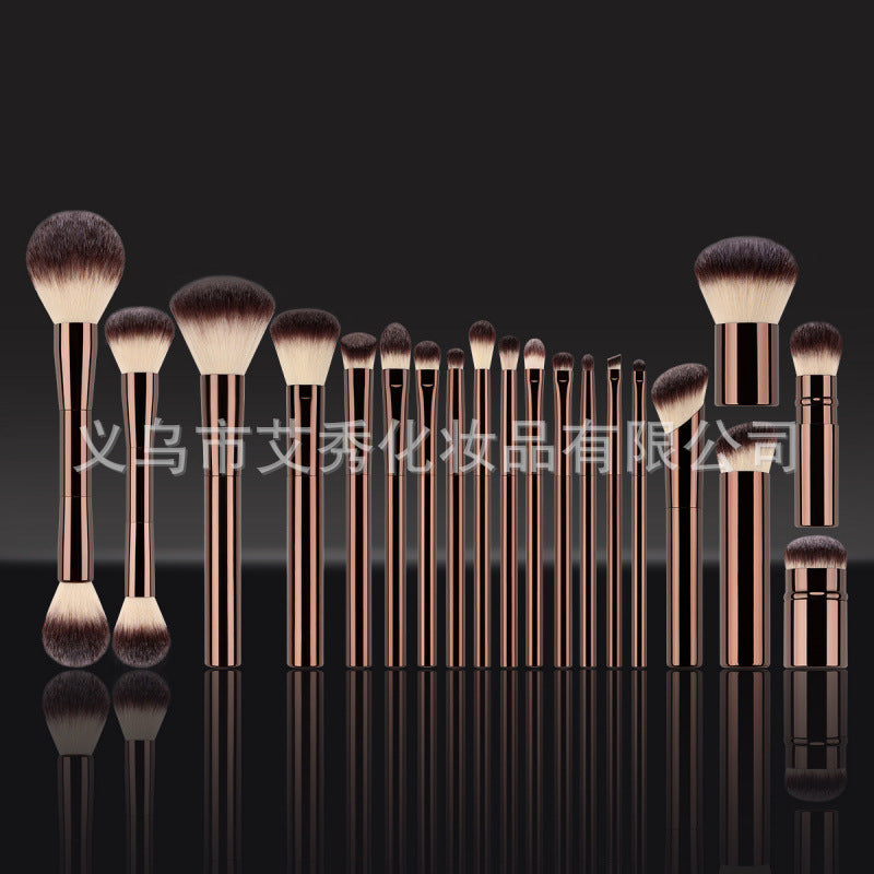 Set of 20 makeup, loose brushes, blush base, eyeshadow brushes, concealer brushes
