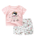Cartoon Clothing Baby Boy Girl Summer Clothes T-shirt Baby Casual Sets