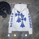Navy cross flower arms limited hoodie for couples