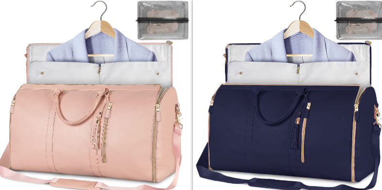 Large Capacity Travel Duffle Bag Women's Handbag Folding Suit Waterproof Bag