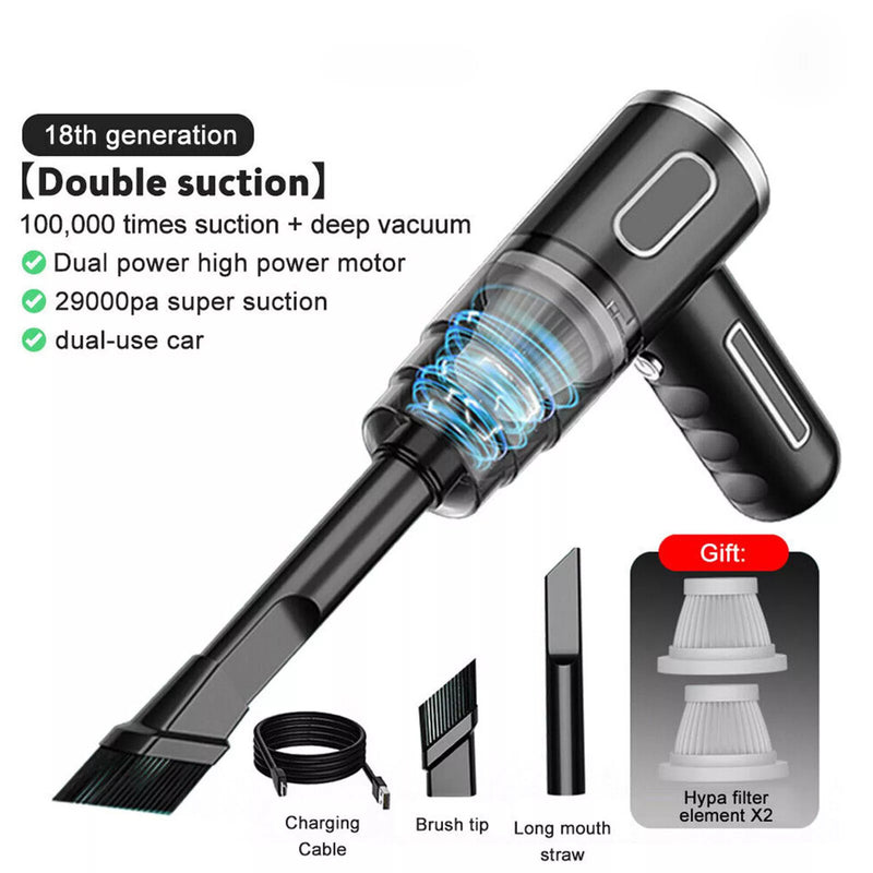 Mini Cordless Portable Rechargeable Hand-Held Vacuum Cleaner Car Auto Home Wireless Handheld