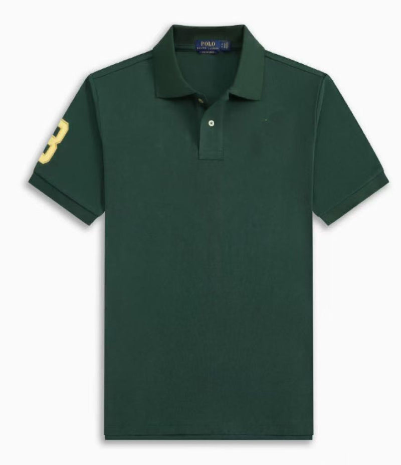 Summer men's loose lapel embroidery cotton short sleeve plus size shirts