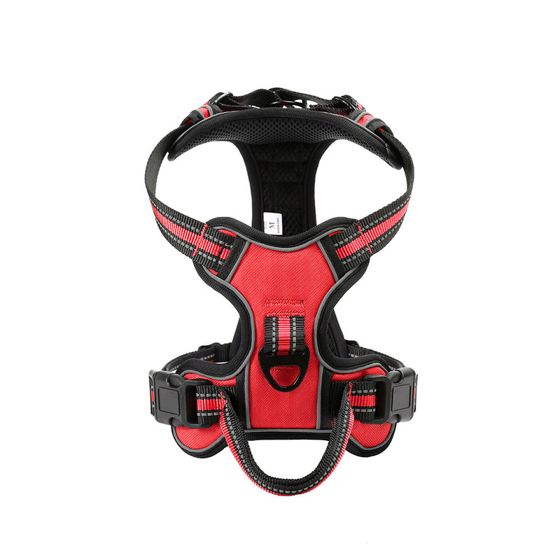Dog Vest Chest and Back Breathable Reflective strap leash