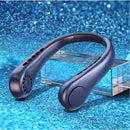New Rechargeable Mini Neck Fan Portable Bladeless Hanging Neck Air Cooler Mini Summer Sports Fans